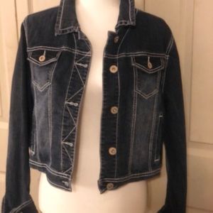 Dark wash denim jacket
